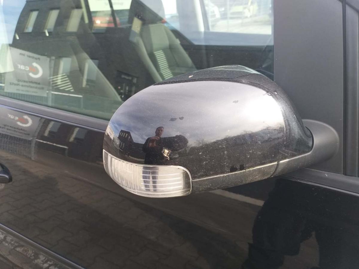 VW Touran 1T original Au&szlig;enspiegel rechts elektrisch anklappbar LC9X Deepblack Bj.2008